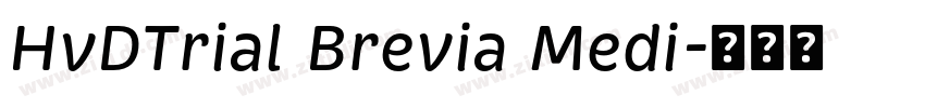 HvDTrial Brevia Medi字体转换